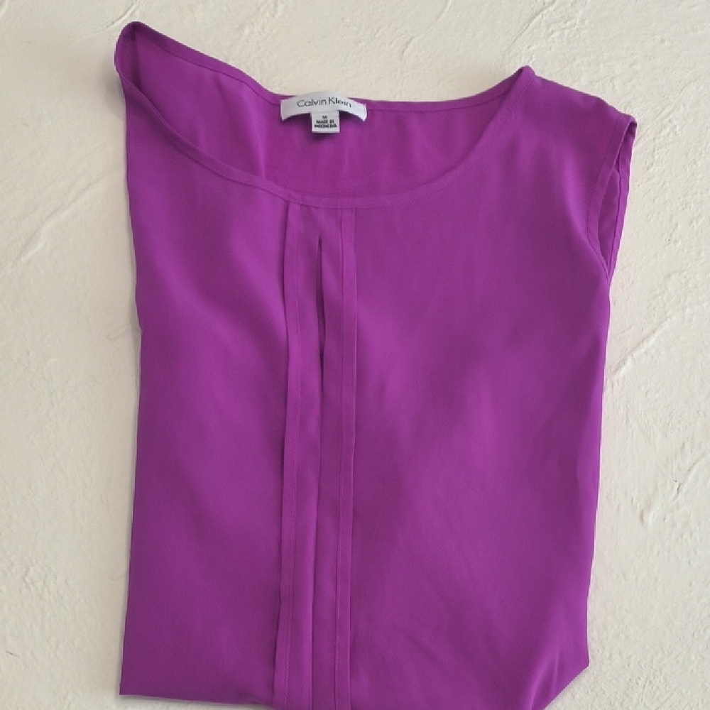 Calvin Klein Women's Purple Top